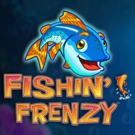 Fishin Frenzy online game logo by Blueprint Gaming on nomaspin-casinos.com
