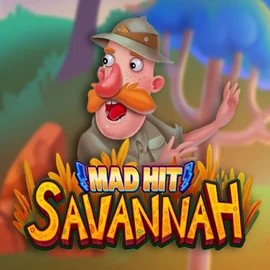 Mad Hit Savannah slot logo by RubyPlay at NomaSpin Casino