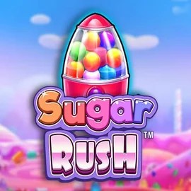 Sugar Rush logo by Pragmatic Play at NomaSpin Casino